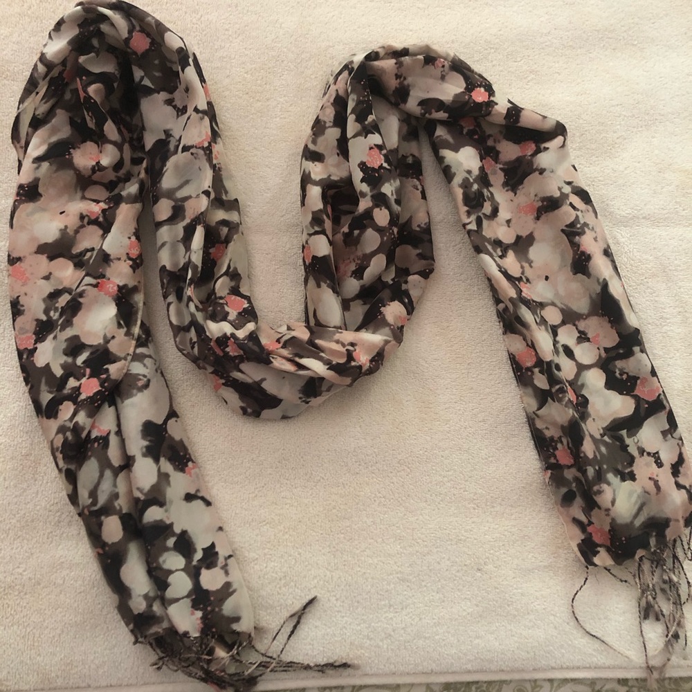 Pink gray black scarf 🍉